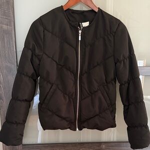 NWOT Women's Black Quilted Zip-Up Jacket